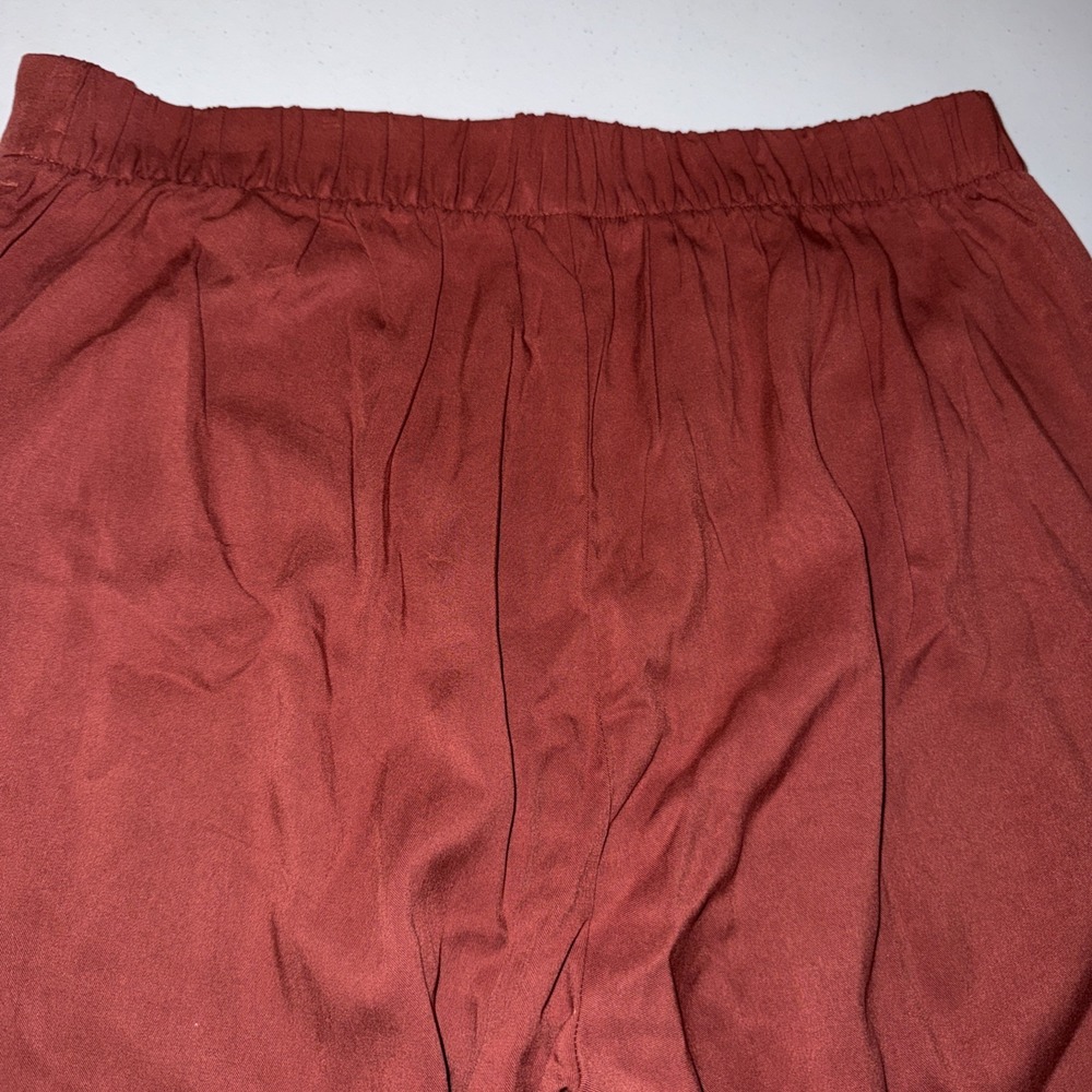 Old Navy High Waisted Playa Wide Leg Pant Russet Moon Rust Color-Size XL New NWT - Picture 12 of 13
